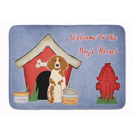 Carolines Treasures Dog House Collection Brittany Spaniel Machine Washable Memory Foam Mat BB2826RUG